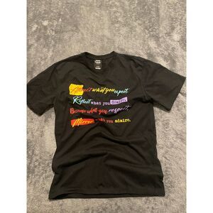 🖤 Genuine Authentic Garments “Attract What You Expect” Black Tee – Size Small